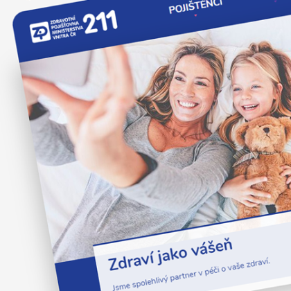 Weby a intranet Zdravotní pojišťovny Ministerstva vnitra ČR